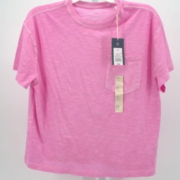 Universal Thread Tops - Universal Thread Short Sleeve Boxy T-Shirt Pink L